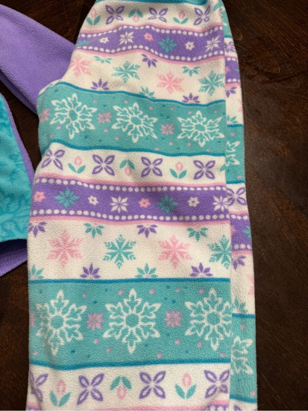 Disney Elsa Fleece Pajama Set in Aqua, Purple & Pink